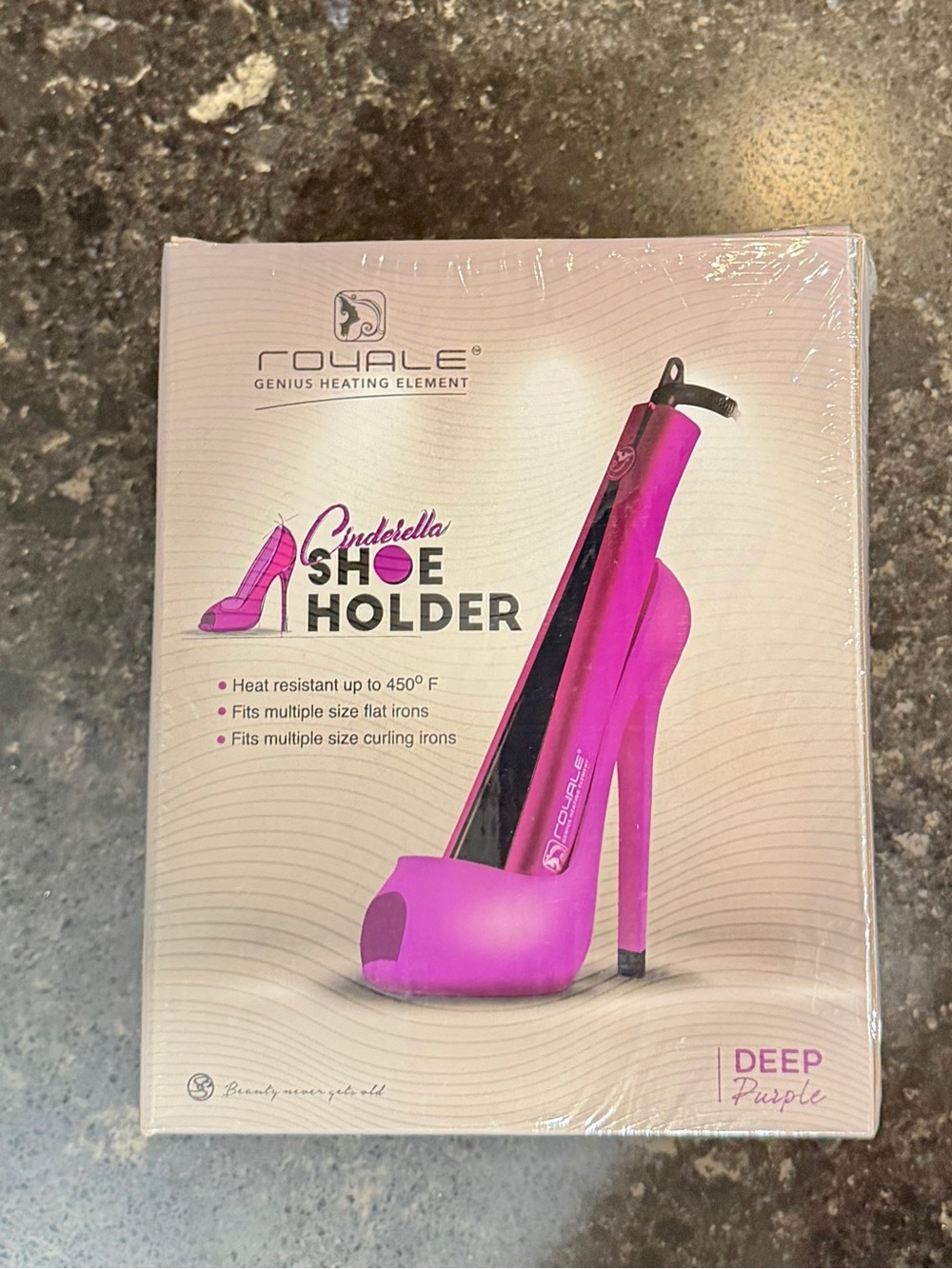 NWT High Heel Styling Tool Holder in Deep Purple